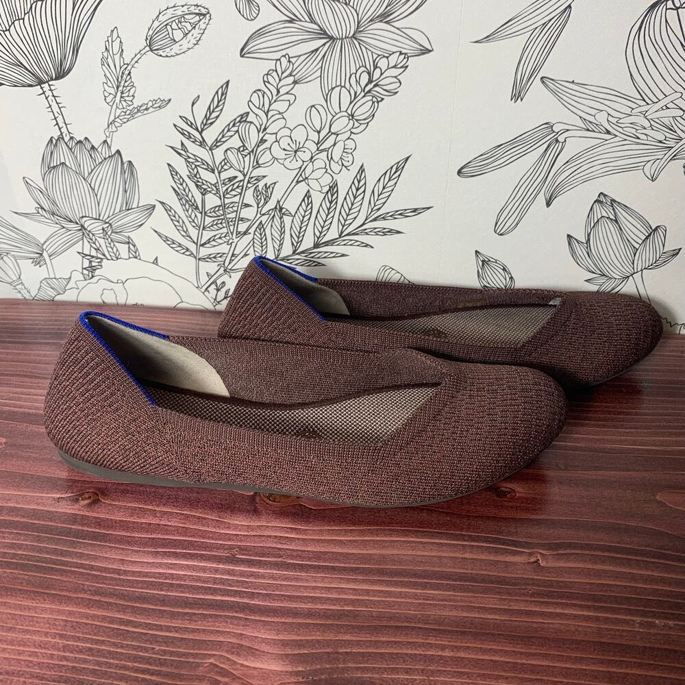 Womens Rothy’s Truffle Python Rounded Toe Brown F… - image 5